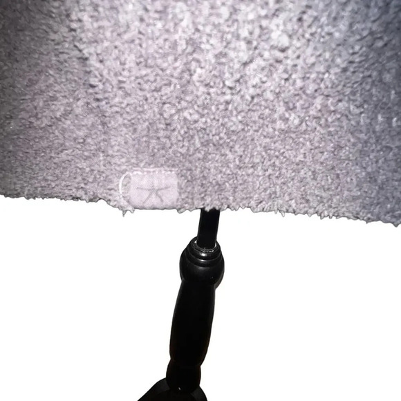 Barefoot Dreams cozy chic S/M gray ribbed pocketed 3/4 puff cardigan sweater - Picture 9 of 11